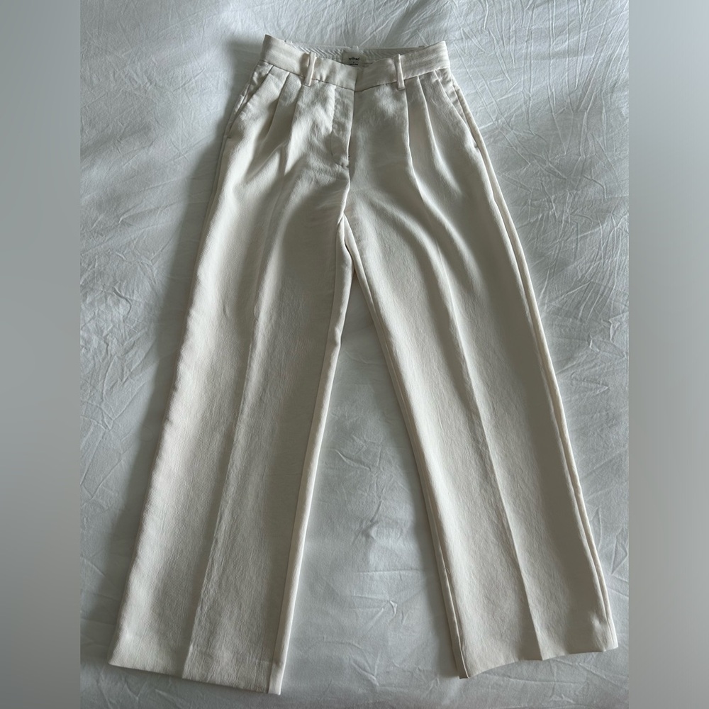 Aritzia Wilfred Effortless White Pants